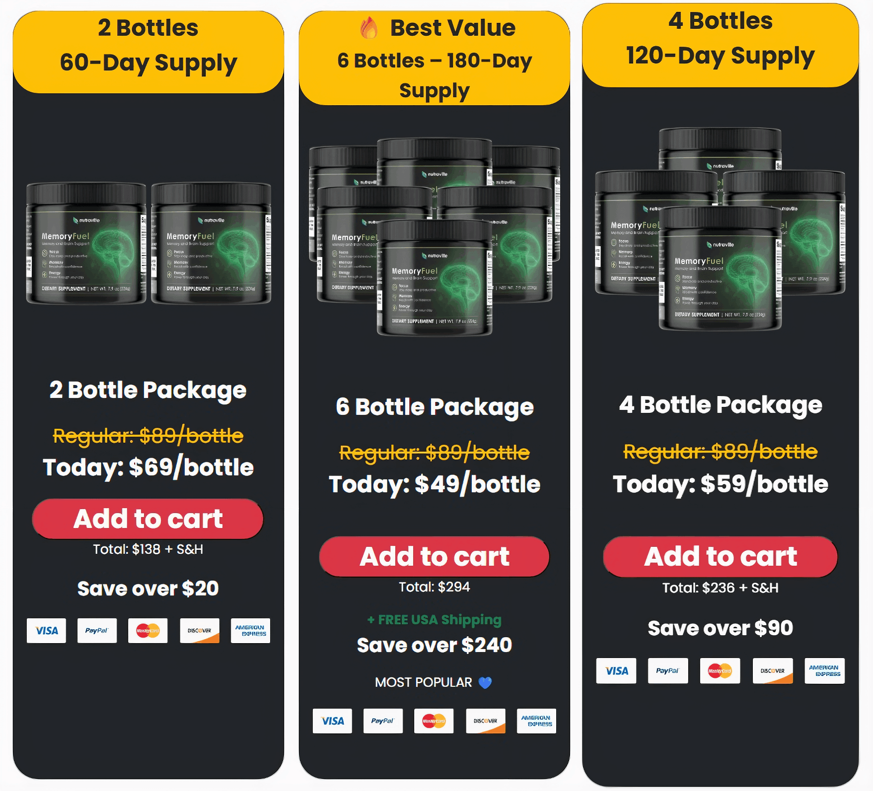 memory fuel bundle-price